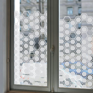 Vitrophanie fenêtre film dépoli sticker vitre géométrique K6M Mel et Kio