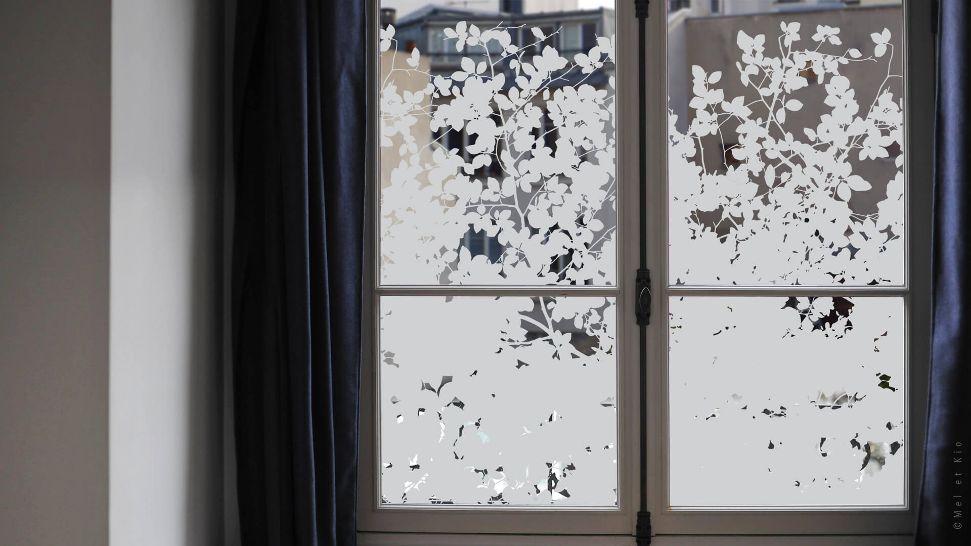 IME Film brise vue fenêtre Maison de l'enfance PEP 01 - Mel et Kio