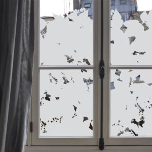 Vitrophanie fenêtre film dépoli sticker vitre végétal V9M Mel et Kio